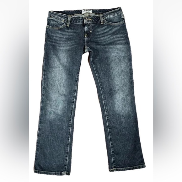 American Eagle Jeans Womens 4 Blue - Capri Low Rise - Med/Dark Wash - Picture 8 of 8